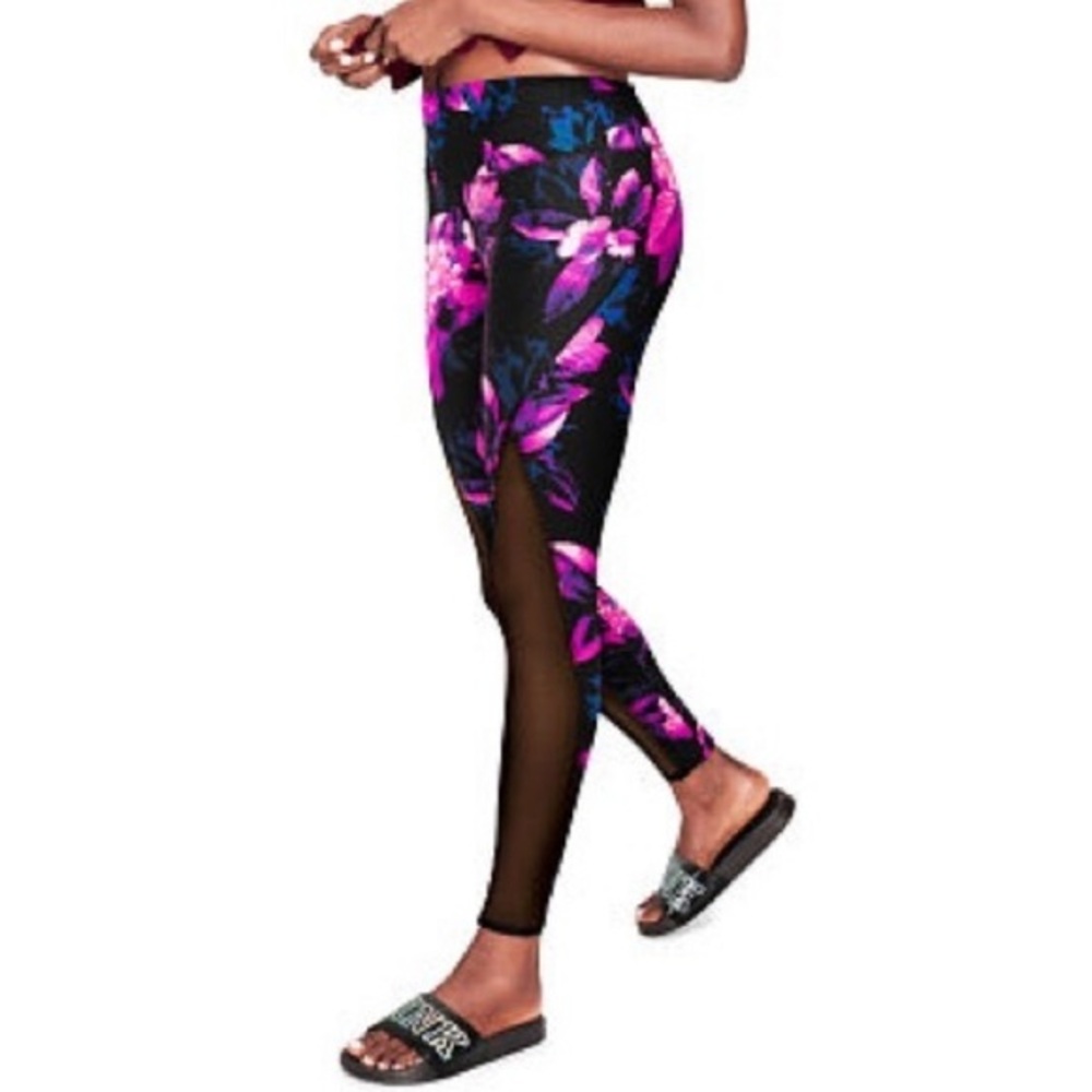PINK ultimate mesh front leggings